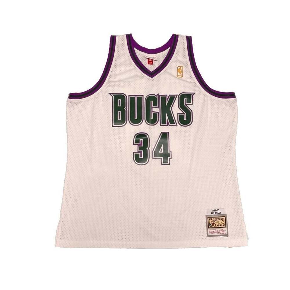 Mitchell & Ness Milwaukee Bucks 1996-97 Ray Allen 34 Swingman Jersey 2XL VTG